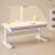 Adjustable Height Study Desk with LED Light, Manual Crank Student Writing Table, Computer Desk for Home School, Height 22.8″–33.5″ – Perfect for Kids & Teens