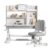 Adjustable Kids Study Desk & Chair Set With Ergonomic 50° Tilting Desktop