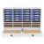 Adjustable Literature Organizer,32 Slots Desktop Mail Center Storage