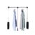 Adjustable Pull-Down Wardrobe Rail, Side-Mounted Clothes Organizer, Hydraulic Double-buffered Sliding System, 20kg Capacity, Space-Saving Design (51-66cm) for Efficient Storage