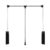 Adjustable Pull Down Closet Rod – Collapsible Aluminium Wardrobe Hanger Organizer, Retractable Cabinet Rail System for Bedroom Storage, Fits 890-1210mm Spaces,S3,890to1210mm