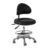 Adjustable Shop Chair with Backrest & Foot Rest (350LBS)