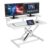 Adjustable Sit Stand Desk Riser Keyboard Tray Monitor Workstation