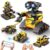 ADUSRIZ 5 in1 Stem Robot Building Kit for Kids Ages 8-13, 688 PCS Remote & App Controlled Dinosaur Car Building Toys for Kids Science Learning, Birthday Gifts for 8 9 10 11 12+ Years Old Boys Girls