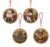 Aeepics 4Pcs Hanging Pearl Diamond Art Kit for Adult, DIY Christmas Pearl Art Pendant Ornament Kit, Acrylic Mini Diamond Art Painting Board Kit