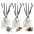 Aeeteek Reed Diffuser Set of 3, Long-Lasting Woody Home Fragrance