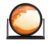 Aelgiosm Moving Sand Art Picture – 3D Liquid Motion Deep Sea Sandscape with Easy-Flip Round Glass Frame, Flowing Sand Relaxing Desktop Decor for Home and Office (Orange, 10″)