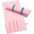 AERFGDE Roll-Up Mahjong Rack Storage Bag,Oxford Cloth 4 Separate Padded Slots for American Mahjong Racks & Pushers,Portable Travel Mahjong Accessory Organizer Gift Bag (Pink)