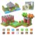 AESGOGO Magnetic Blocks, 72PCS STEM Montessori Toy for Crafting a Magnet DIY-World, Creative Building Toys for Boys Girls Kids Ages 3-5 5-7 6-8, Toddler Stacking Construction Cube.