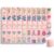 AFBEHL Adult Pink American-Style Mahjong Set, 160 Modern Acrylic Mahjong Tiles (Pink Base), 4-Layer Engraved Design, Fashionable Paris-Themed Ladies’ Night Mahjong, for Women & Ladies’ Night