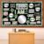 Affirmation Station Bulletin Board Set with 11in Mirror Motivational Posters Classroom Mirror Growth Mindset Decor I Am Positive Affirmation Accent Cutout for School Home Teacher Wall Supply(Greenery)