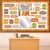 Affirmation Station Bulletin Board Set with 11in Mirror Motivational Posters Classroom Mirror Growth Mindset Decor I Am Positive Affirmation Accent Cutout for School Home Teacher Wall Supply(Fall)