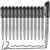 Affisure Permanent markers, 12 packs permanent markers bulk, quick drying in one second, smooth, not easy to erase, durable, can be marked on glass, tiles and cloth, office supplies,Gray shell