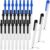 Affrolling 24 Count Retractable Dry Erase Marker, Fine Point Clickable Whiteboard Markers Bulk Low Odor No Bleed Smear, Back to School Gift for Teacher, Office Meetings, Classroom (Black,Blue)