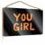 AFGD Coffee Table Decor Plaque – Varnished Surface & Prohibited/Retro Room Decor | Coffee Decorations For Coffee Bar, You Girl: Bold & Unapologetic