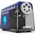 AFMAT 6-Hole Electric Pencil Sharpener, Cordless & Rechargeable, Pencil Sharpener for Classroom, Heavy Duty Pencil Sharpeners for 6-11mm Pencils, Auto Stop, Super Fast, 10,000+ Sharpenings, PSD1