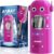 AFMAT Electric Pencil Sharpener for Colored Pencils 7-11.5mm, Fully Automatic Robot Pencil Sharpener, Auto in & Out, Rechargeable Hands-Free for Classroom/Home/Office, Battery Operated, PSX5RB, Pink