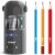 AFMAT Electric Pencil Sharpener, Fully Automatic Pencil Sharpener for 7-11.5mm Colored/Jumbo Pencils, Auto in & Out, Rechargeable Hands-Free Pencil Sharpeners for Classroom Home Office PSX5, Gray