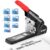 AFMAT Heavy Duty Stapler, 210 Sheet Staplers for Desk with 7000 Staples, Jam-Free, 50000+ Uses, 60% Reduced Effort, Easy Reload, Adjustable Paper Guide, Large Metal Manual Office Staplers, ES15
