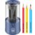 AFMAT Pencil Sharpener, Electric Pencil Sharpener for Colored Pencils, Auto Stop, Fast Sharpen in 3s, Large Hole Pencil Sharpeners Plug in for 6-12mm No.2/Jumbo Pencils PS93