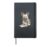 African Wild Dog Artwork for Wild Dog Fans Hardcover Journal, Black