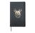African Wild Dog Portrait Wildlife Safari Theme Hardcover Journal, Black