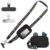 AFRITEE Clip and Go Strap for Phone with Wallet Crossbody Phone Lanyard, 5 Pcs Adjustable Phone Strap with Detachable Wristlet Wallet for All Phone Teacher Daily Travel (Black)