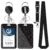 AFRITEE Lanyard Badge ID Holder – Black Leopard Print Retractable Badge Reel with Vertical Card Holder Breakaway Lanyard for Women Nurse Office Work Accessories Supplies