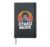Afro Anime Girl Black Manga Kawaii Style Hardcover Journal, Black