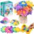 AGENTLAN Poke Art Bouquet Craft Kit,Mess-Free 3D Crafts for Kids Ages 3-8