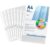 Agoer 80 Clear Sheet Protectors for Binders,Heavyweight A4 Punched Pocket with Sticky Tabs,120 Micron Acid Free Binder Sleeves Reinforced 11-Hole,Top Loading Plastic Dividers for Documents,Photos