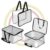 AGROHA Multipurpose Transparent Storage Bag for Clothes PVC Packing Organizer For Sarees Clothes/Storage Organizer, Wardrobe organizer for clothes- 40x32x22 CM (Pack OF 3)