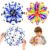 AGSIXZLAN 2Pcs Colorful Expandable Breathing Fidget Balls Toy for Kids