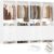 Aheaplus Closet System Closet Organizer, Wood Closets Organizer System, Walk-in Closet or Wardrobe, Clothes Rack with Hanging Rods, 8FT Closets, Set of 4, White