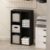 AHSYDVDF Blackwood 5-Cube Open Bookshelf, Dual Vertical & Horizontal Freestanding Cubby Bookcase, Compact Space-Saving Composite Wood Book Storage Organizer for Home Closet Bedroom Living Room