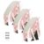 aidingzhi Foldable magazine file cabinet folders 9×12 inches, organizers for desk 3 Pack book storage box for Home School Office, Bunny Angel Girl