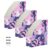 aidingzhi Foldable magazine file folder organizer 9×12 inches, file organizer box 3 Pack book storage box for Home School Office, Simple Purple Cute Anime Girl