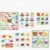 Aifsem Brown Bear Felt Puzzle Set Flat Felt Animal Color Matching Activity