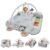 Aila+Aiden Baby Gym Play Mat, 8-in-1 Tummy Time Mat & Activity Gym, Washable Ball Pit, Infant Play Mat with Detachable Toys for Sensory Exploration and Motor Skill Development