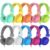 AILIHEN Classroom Headphones Kids 10-Pack for School Student K-5, On-Ear Premium Bulk Wired Headset with Mic, 85dB Volume Limited & SharePort, 3.5mm Jack for Chromebook, Computer, Laptop (Multicolor)