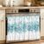 aimarisz Spring Plants Oven Skirt Curtain, Green Eucalyptus Leaves Tie Top Tier Curtains Stove Dishwasher Skirt Small Window Drapes for Kitchen Bathroom Cafe 30″x21.5″