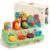 Aiqi Pop Up Animals Toy for Toddlers 9-18 Months, Dinosaur Cause and Effect Toys for Babies 1 Year Old, Montessori Sensory Learning Fine Motor Skills Development Gift for Boys Girls (No Batteries)