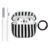 Aircawin for Airpods 4 Case Clear,Cute Vertical Stripe Cover for Airpod 4