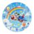Airplane Wall Clock, Playful Fanciful Rainbow Hot Air Air-Float Balls None Blue Quiet Wall Clock for Garage Game Room Outdoor Decoration 11.6×11.6 Inches