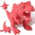 AiSiXin Dinosaur Stress Balls for Adults (Red), Dinosaur Spinosaurus Squishy Toys for Kids, Dinosaur Squishy Fidget Toys, Dinosaur Sand Filled Stretchy Stress Relief Squeeze Toy, Kids Party Favors