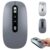 AI Smart Voice Wireless Mouse Real-Time Translation, Silent Click (Gray)