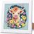 ajepon Cow Diamond Art Kits for Kids with Frame – Highland Cow Diamond Art for Kids Ages 8-12, Animal Gem Painting Kits for Kid with Beautiful Package for Gift Home Wall Decor (7x7inch)