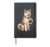 Akita Iced Coffee Lover Funny Dog Hardcover Journal, Black
