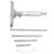 AKLOSIPY 0-100mm Depth Micrometer Gauge with High 0.01mm Resolution and 5