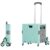 Akozon Folding Shopping Cart Silent Brake Wheel Shopping Cart for Books